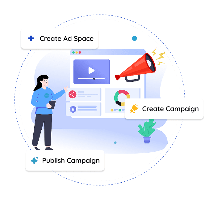 Why choose Adsor illustration showing publisher benefits